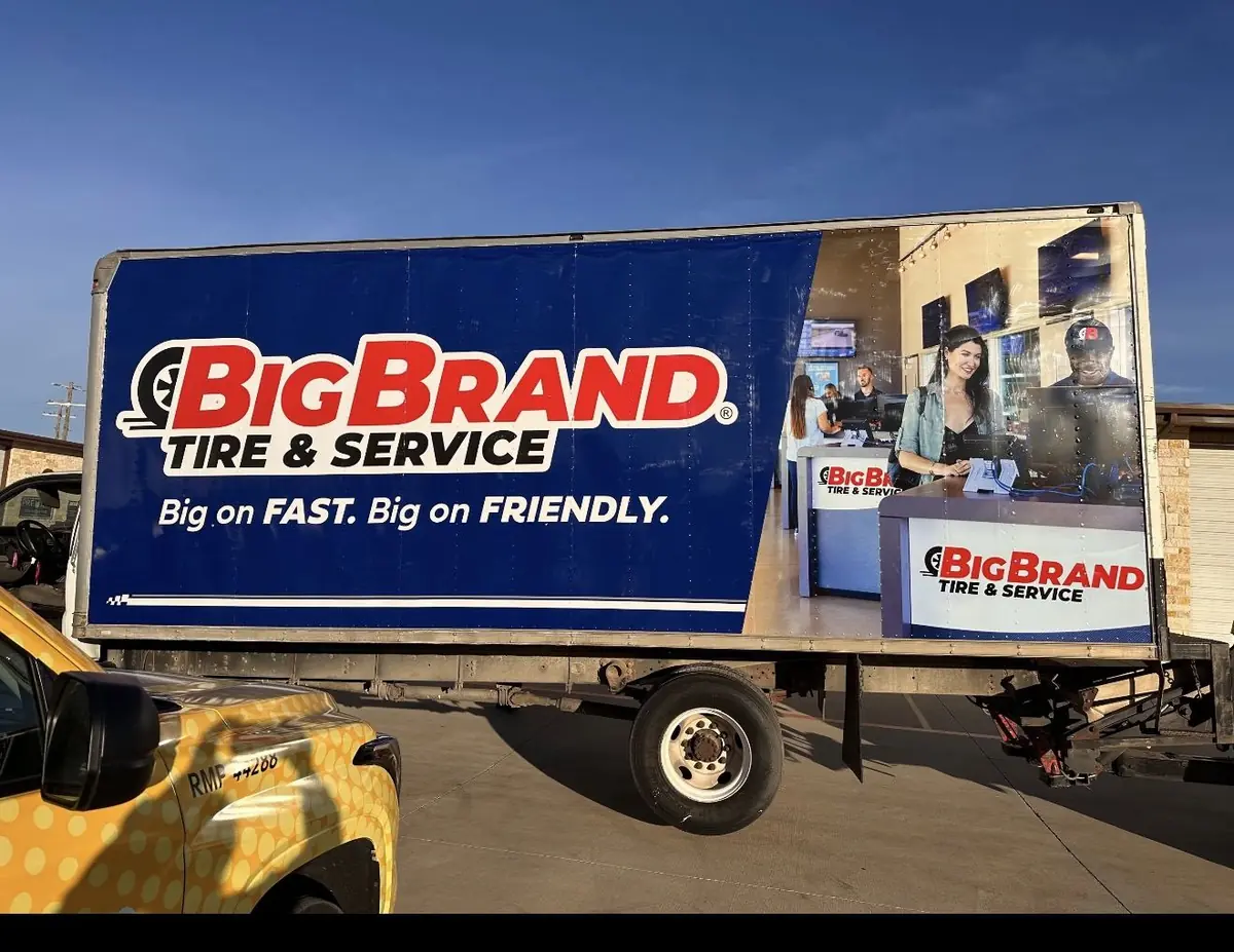 Commercial box truck wrap example